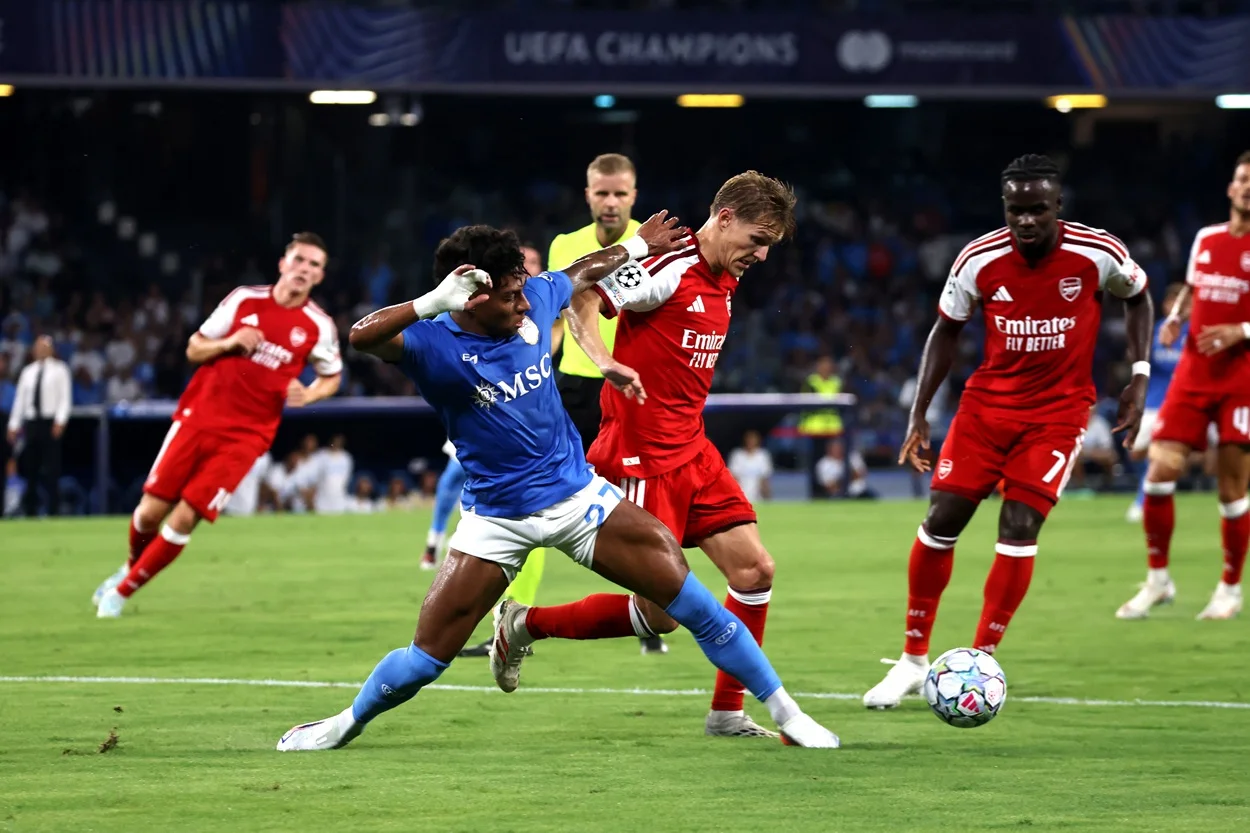 Arsenal Conquer Naples as Odegaard Seals Champions League Victory